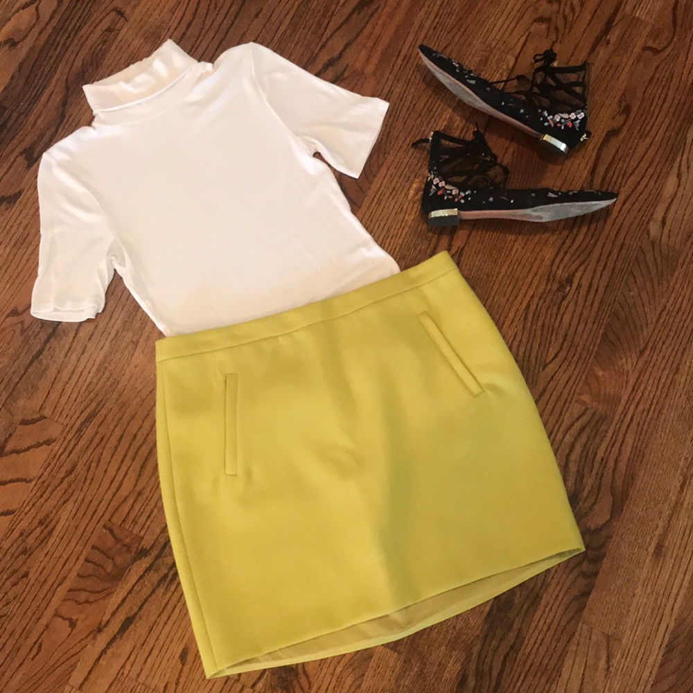 J. Crew Wool Mini Skirt